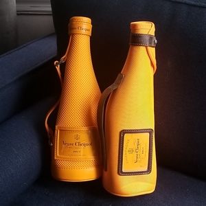Two Veuve Clicquot Champange Bottle Jackets